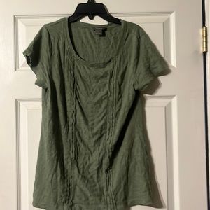 Green blouse